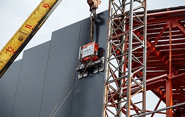 Вертикальный монтаж сэндвич-панелей